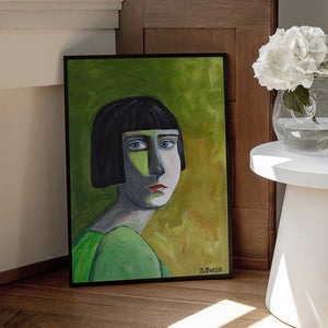 Tablou înramat „Lady with the Look” de Sharyn Bursic