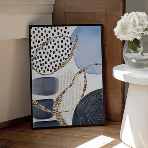 Tablou înramat „Aesthetic Blues-3” de Sally Ann Moss
