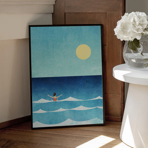 Tablou înramat „Sea Swim ii” de longwayhome