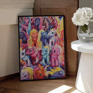 Tablou înramat „Ponies” de Pauline Wegman | Key and Sea Creative