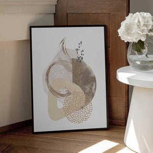 Tablou înramat „Neutral Silk-1” de Sally Ann Moss