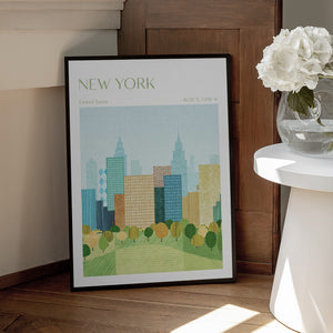 Tablou înramat „New York, Central Park” de longwayhome