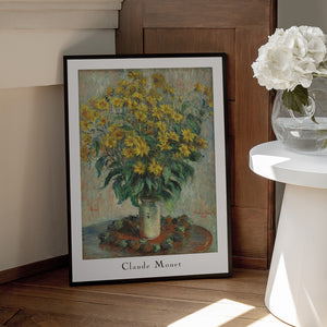 Tablou înramat „Jerusalem Artichoke Flowers” de Claude Monet