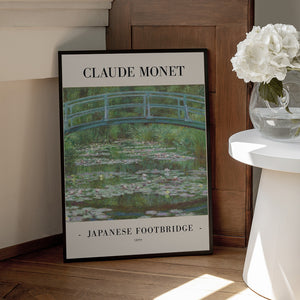 Tablou înramat „Japanese Footbridge 1899” de Claude Monet