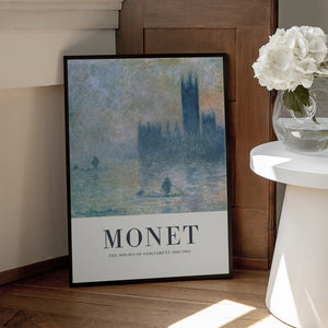 Tablou înramat „The Houses of Parliament” de Claude Monet