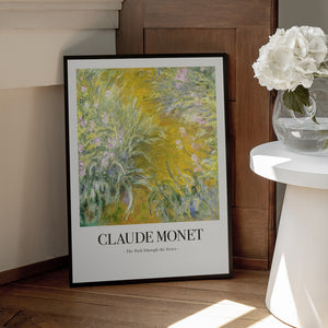 Tablou înramat „The Path Through The Irises” de Claude Monet
