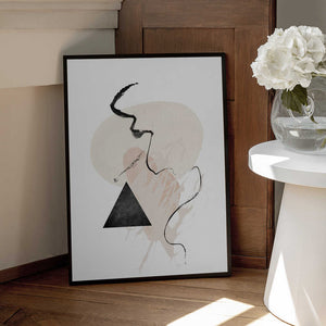 Tablou înramat „Simple-Beige-3” de Sally Ann Moss