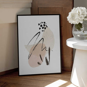 Tablou înramat „Simple Beige-1” de Sally Ann Moss