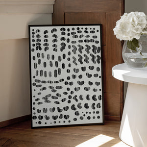 Tablou înramat „Dots and Strokes” de Dan Hobday