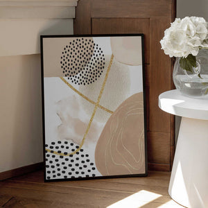 Tablou înramat „Jealous Beige-1” de Sally Ann Moss