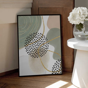 Tablou înramat „Calm green 1” de Sally Ann Moss