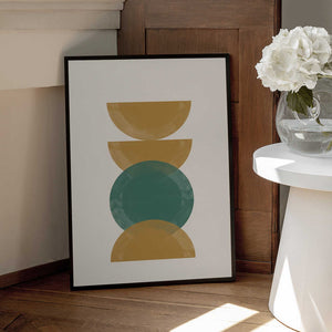 Tablou înramat „Geometric Harmony” de THE MIUUS STUDIO