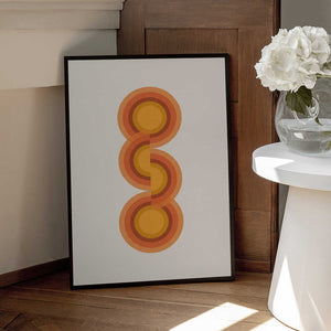 Tablou înramat „Retro Circles Trio” de THE MIUUS STUDIO