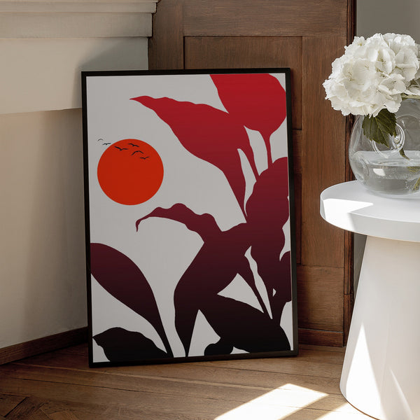 Tablou înramat „Tropical Sunset” de Kubistika