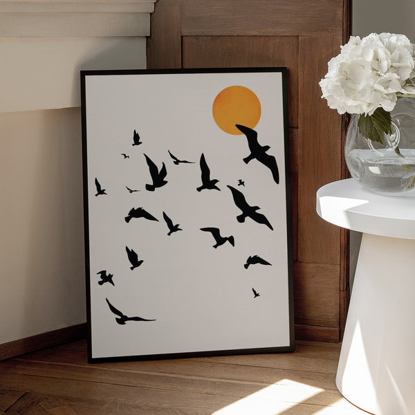 Tablou înramat „Dancing In the Sky” de Kubistika