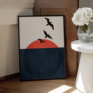 Tablou înramat „Sunset Breeze” de Kubistika