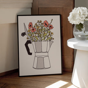 Tablou înramat „Moka Flowers” de Florent Bodart