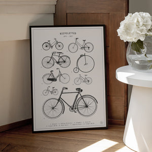 Tablou înramat „Bicyclettes” de Florent Bodart