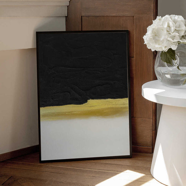 Tablou înramat „Black and White Golden Light” de Alyson Storms