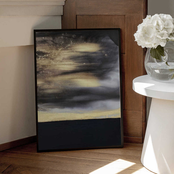 Tablou înramat „Gold Noir” de Alyson Storms