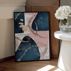 Tablou înramat „Fabulously Navy -1” de Sally Ann Moss
