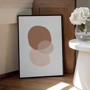 Tablou înramat „Abstract Circle Painting” de Melloi Art Prints