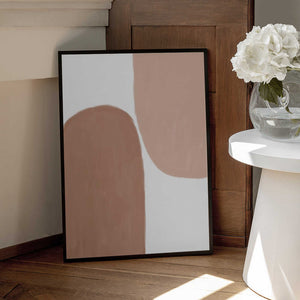 Tablou înramat „Earth Tone Painting” de Melloi Art Prints
