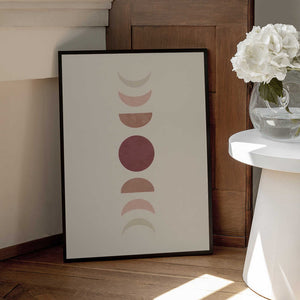 Tablou înramat „Moon Phase No.2” de Melloi Art Prints