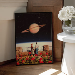 Tablou înramat „Lovers In Space” de Taudalpoi