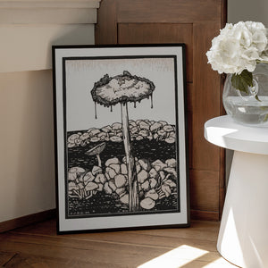 Tablou înramat „Dripping Mushroom 1916” de Julie De Graag