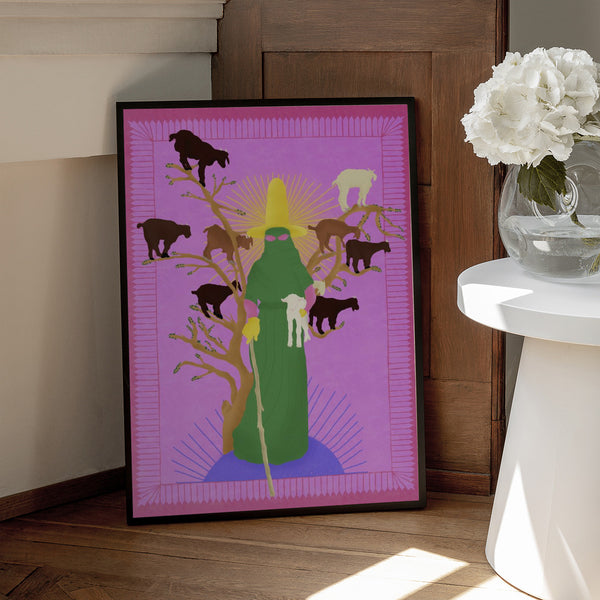 Tablou înramat „Holy Woman Herder” de Jota de jai