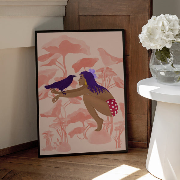 Tablou înramat „Raven” de Jota de jai