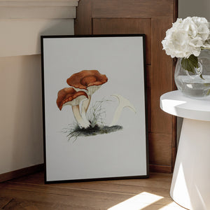 Tablou înramat „Hand Drawn Rufous Milkcap Mushroom” de Biodiversity Heritage Library
