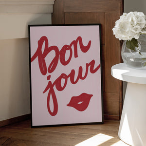 Tablou înramat „Bonjour Kiss” de Athene Fritsch