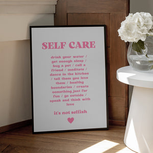 Tablou înramat „Essentials of Caring” de Athene Fritsch