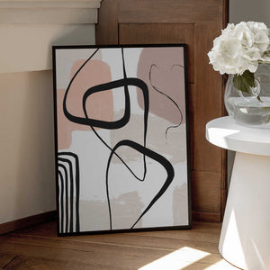 Tablou înramat „Smooth Shapes 1” de Sally Ann Moss