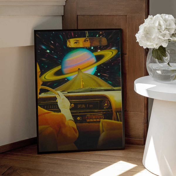 Tablou înramat „Saturn Commute” de Taudalpoi