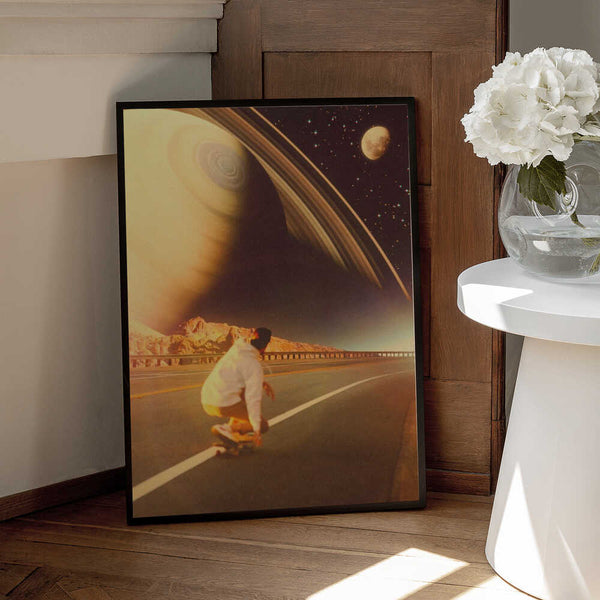 Tablou înramat „Space Sk8er” de Taudalpoi