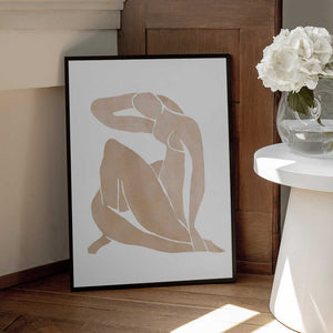 Tablou înramat „Women Shape Abstract Art” de Melloi Art Prints