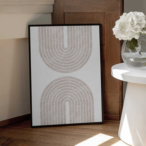 Tablou înramat „Arch Line Art” de Melloi Art Prints