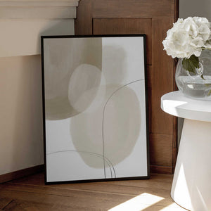 Tablou înramat „Abstract Earth Tones” de Melloi Art Prints
