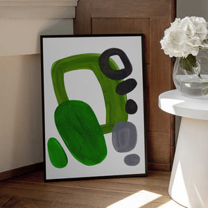 Tablou înramat „Midcentury Olive” de Ejaaz Haniff