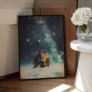 Tablou înramat „I'll Take You To the Stars for a Second Date” de Frank Moth