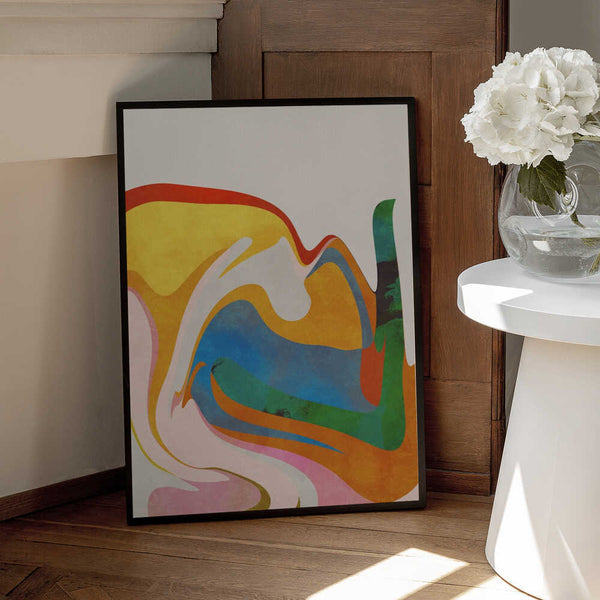 Tablou înramat „Organic Bauhaus Waved” de Ana Rut Bre