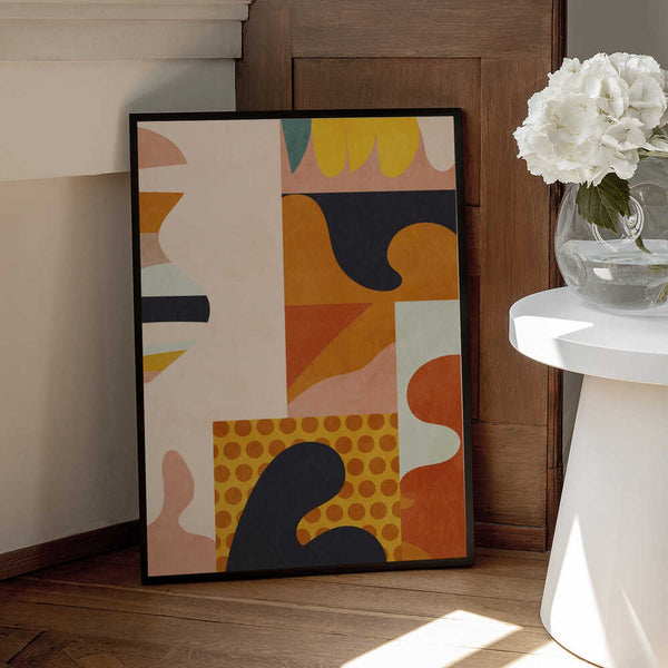 Tablou înramat „Playing Around Shapes 5” de Ana Rut Bre