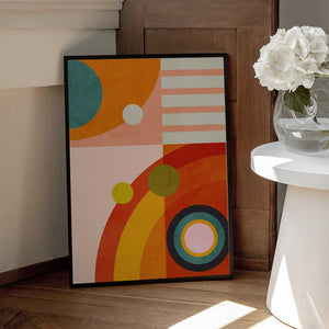 Tablou înramat „Playing Around Shapes 3” de Ana Rut Bre