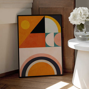 Tablou înramat „Playing Around Shapes 4” de Ana Rut Bre
