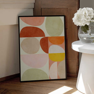 Tablou înramat „Pastel Geometry” de Ana Rut Bre