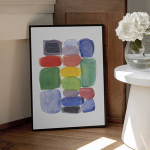 Tablou înramat „Color Blocks 2” de Louise van Terheijden