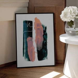 Tablou înramat „Abstract Brush Strokes 3x A1” de Mareike Böhmer